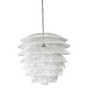 Pendant Light White Rattan Layered 60cm E27 Pendant Light White Rattan Layered 60cm E27